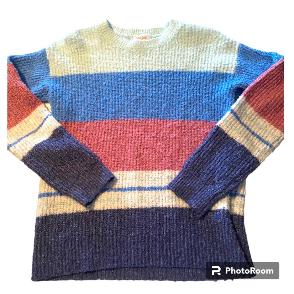 Cat & Jack girl's color block‎ knit sweater size XL (14)
